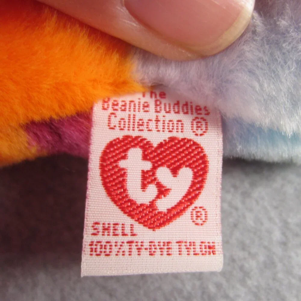 Beanie Babies‎ TY Lips The Fish Rainbow Plush Toy